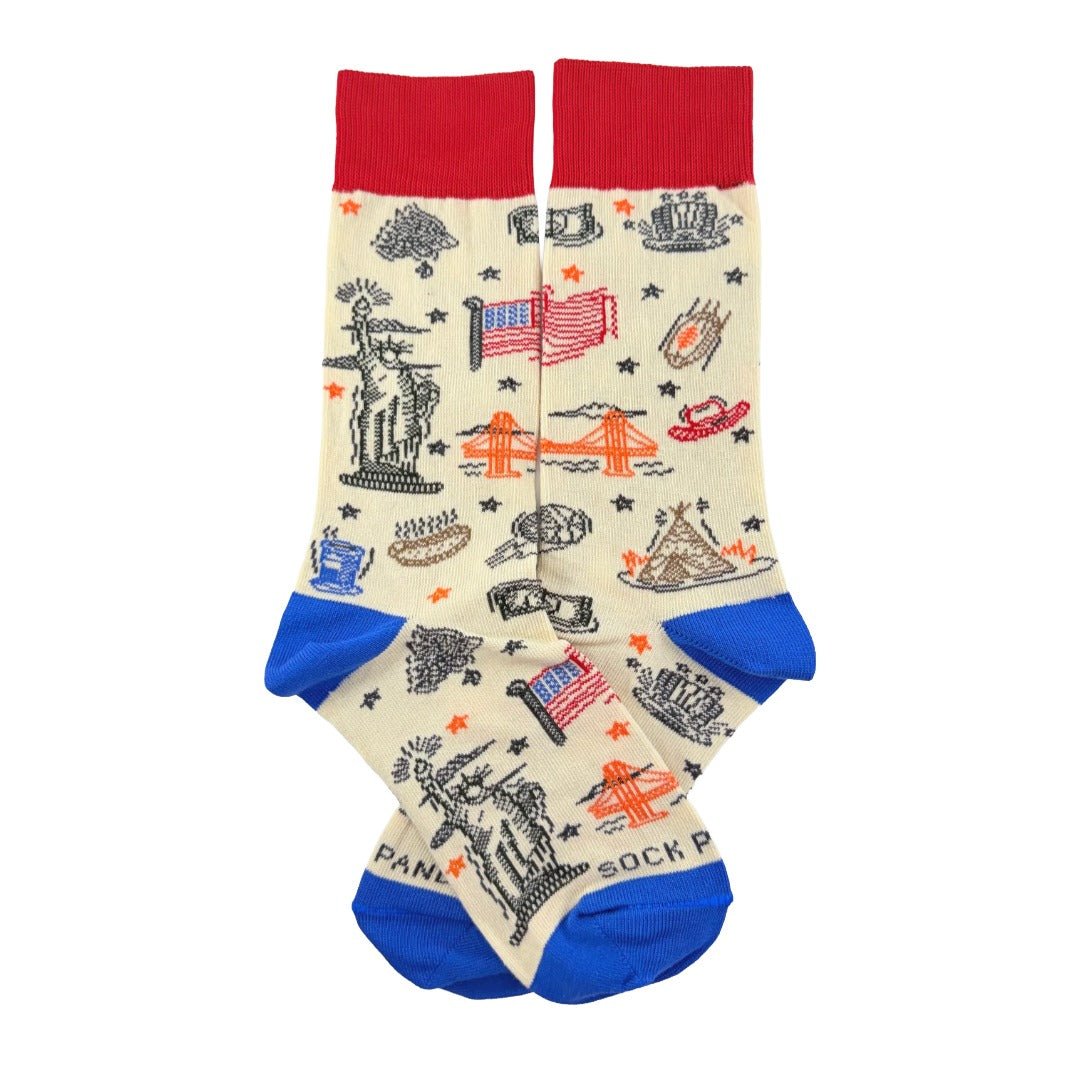 American Imagery Pattern Socks from the Sock Panda AmericanSm