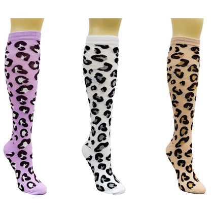 Animal (Leopard) Print Socks (Knee High)