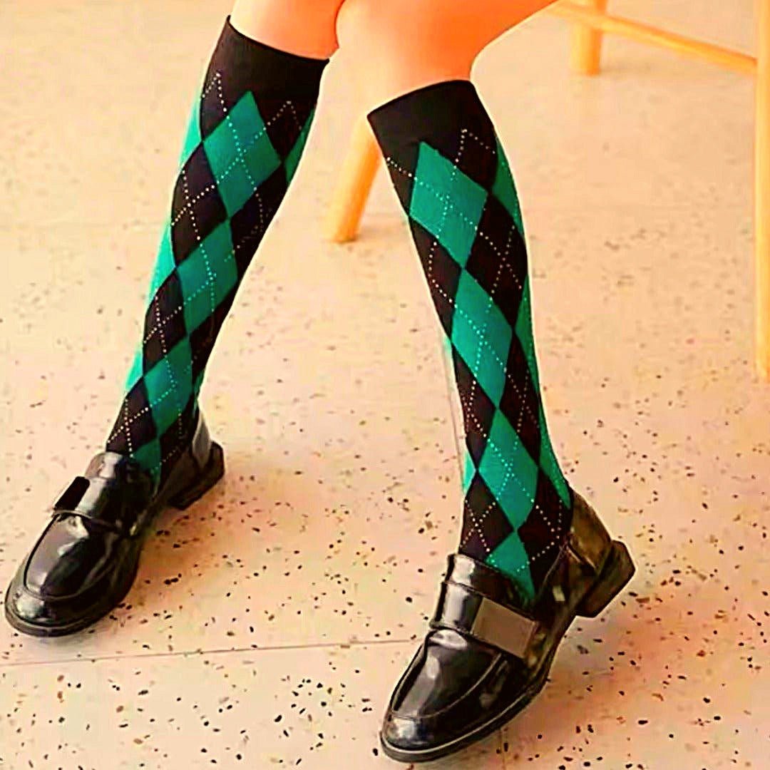 Argyle Socks from the Sock Panda (Knee High) 5ColorArgyleMd