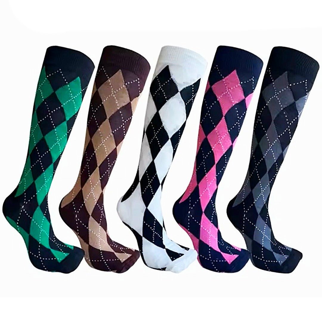women's argyle dress socks All 5 Colors