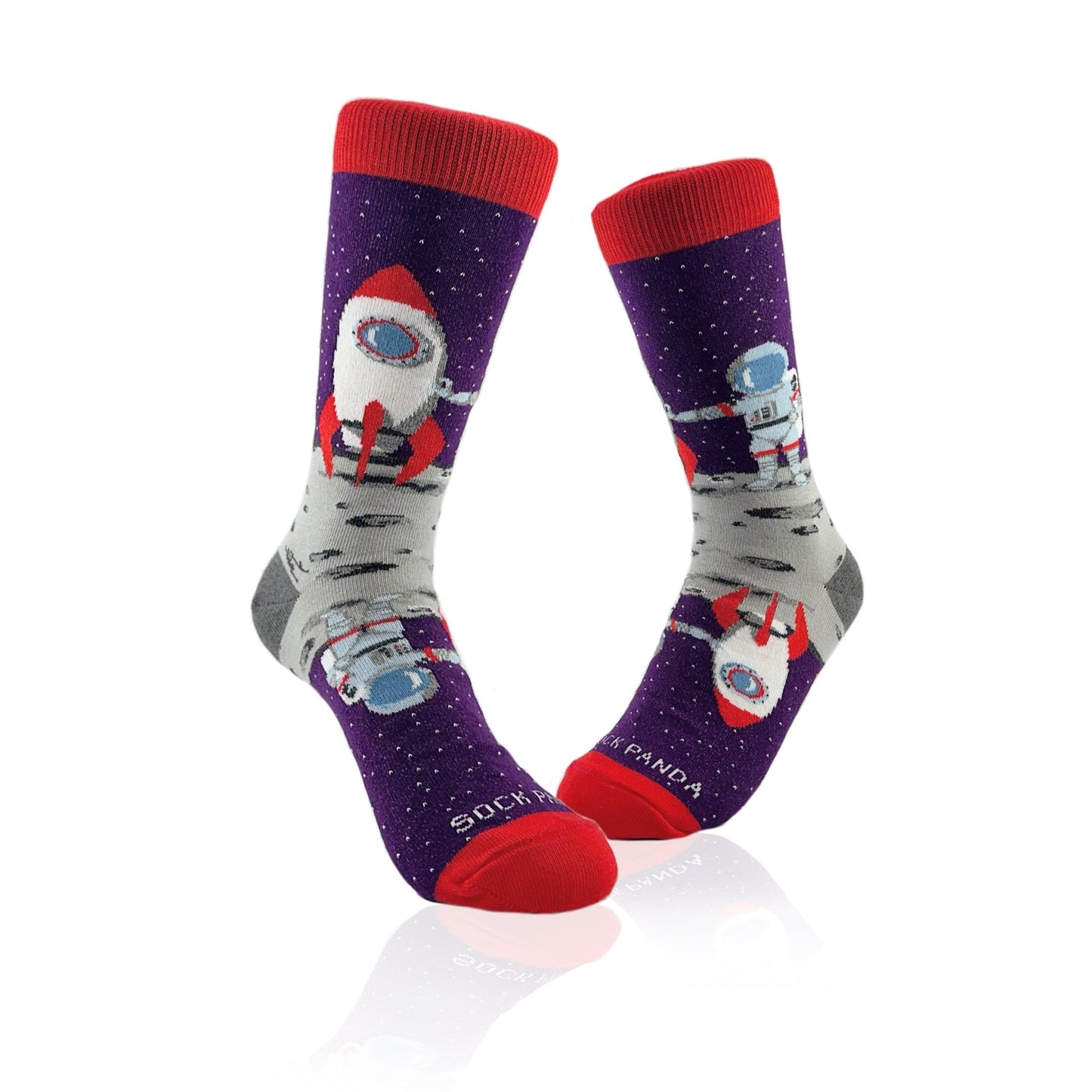 Astronaut on the Moon Socks from the Sock Panda (Adult Small)