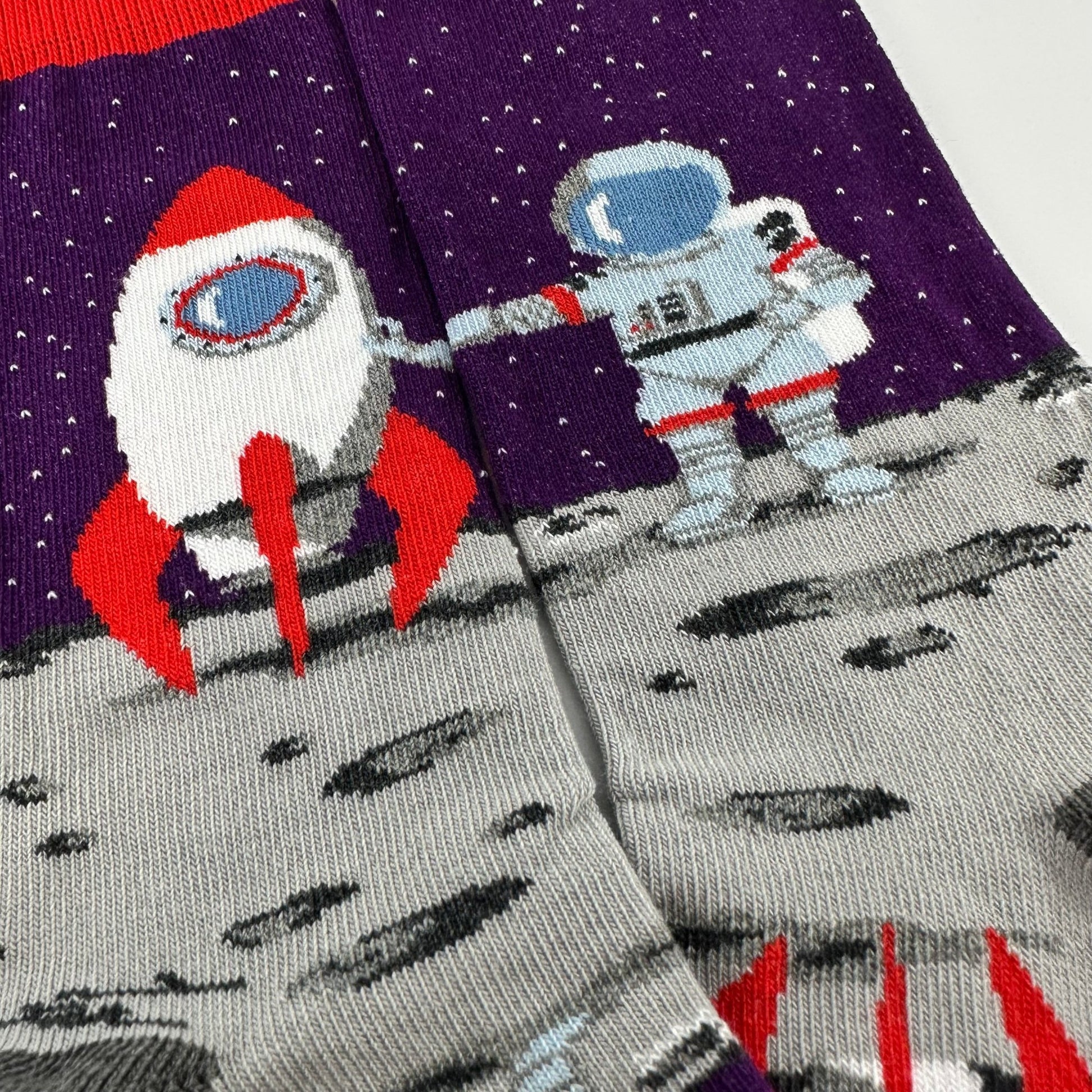 Astronaut on the Moon Socks from the Sock Panda (Adult Small)