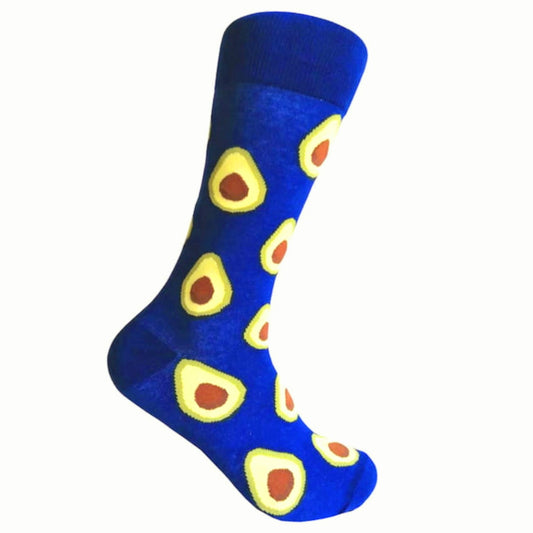 Avocado Patterned Socks from the Sock Panda (Adult Large - Men's Shoe Sizes 8 - 12)