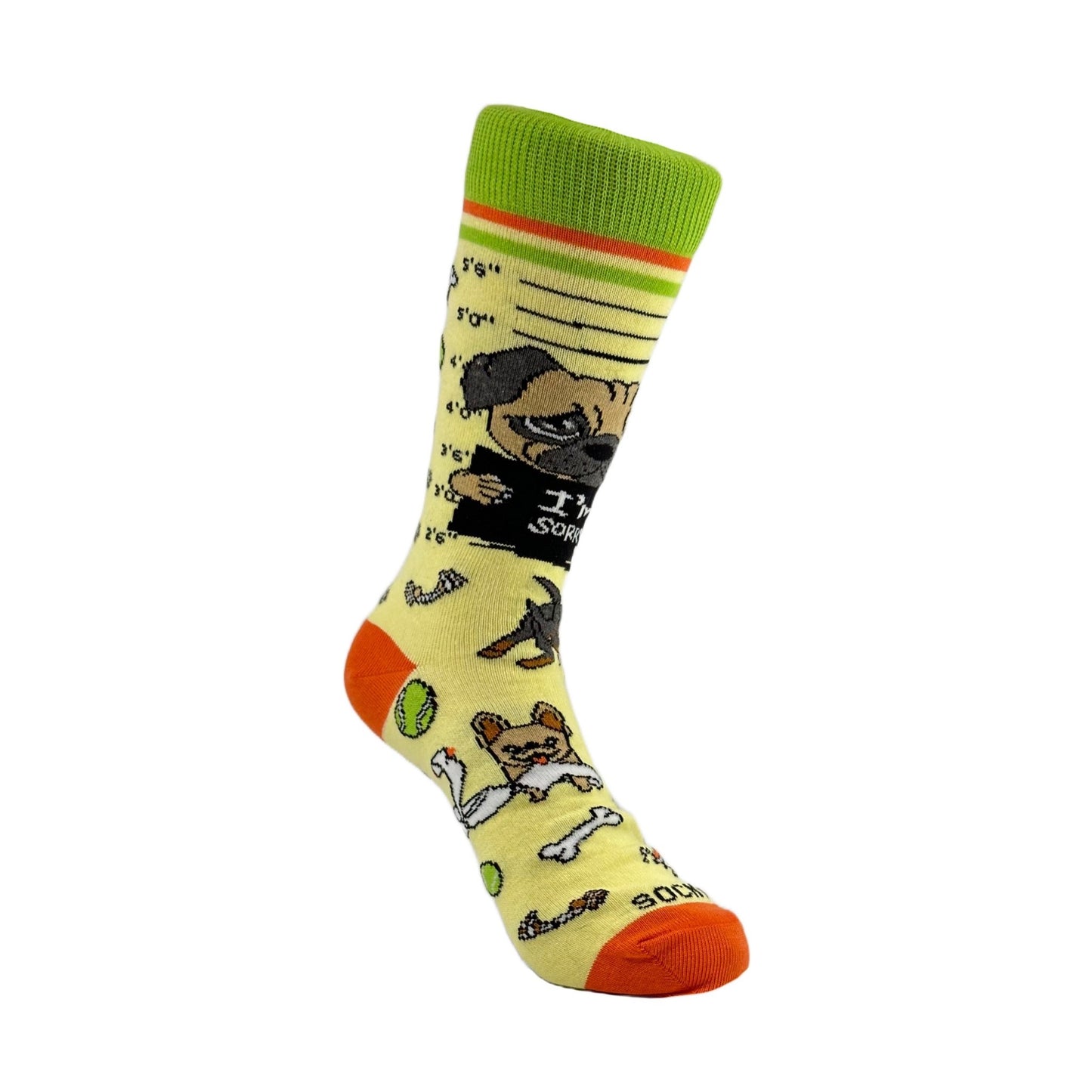 Bad and Guilty Dog Socks from the Sock Panda (Adult Small - Shoe Sizes 2 - 5)