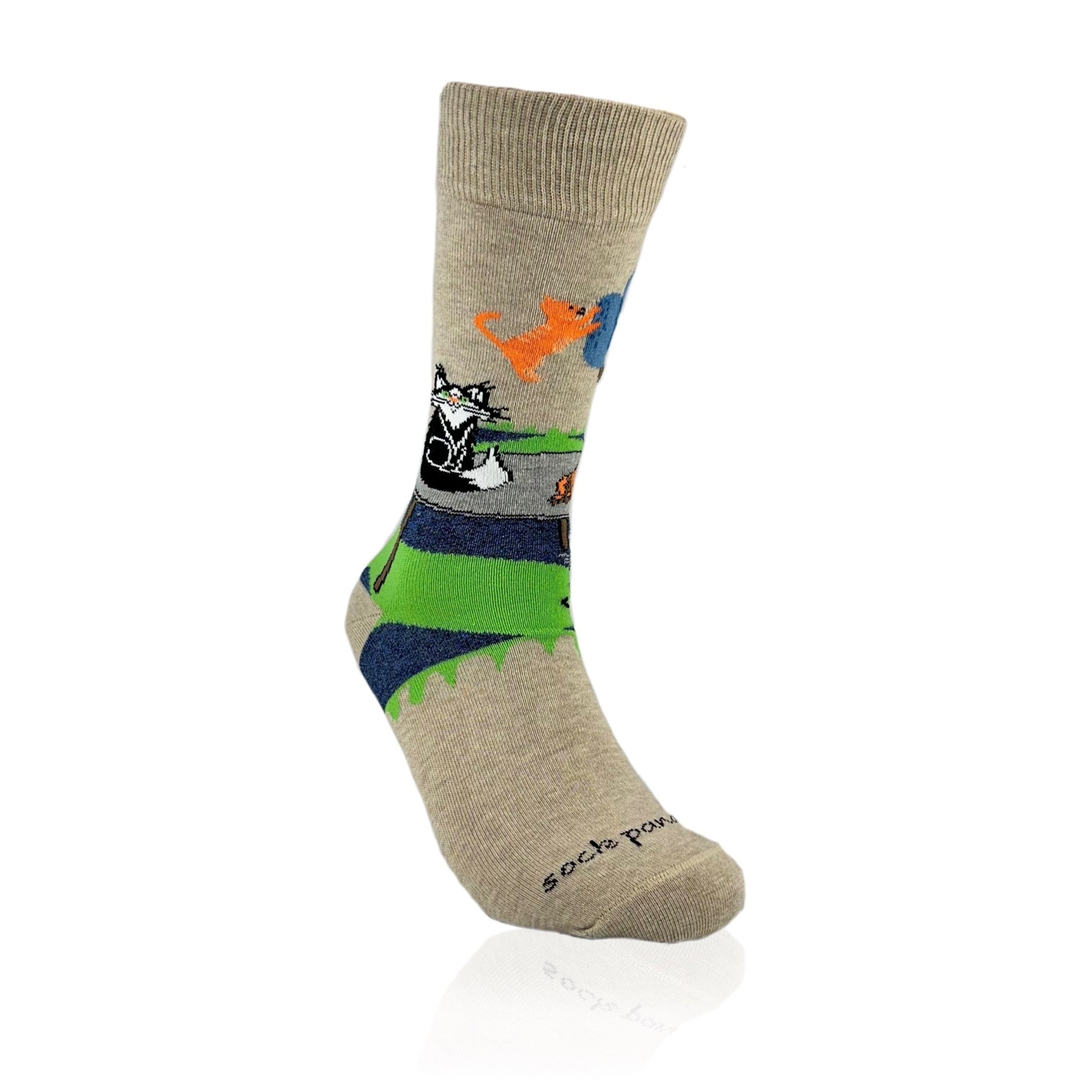 Bad Cats Socks from the Sock Panda (Adult Medium - Women's Shoe Sizes 5 - 10)