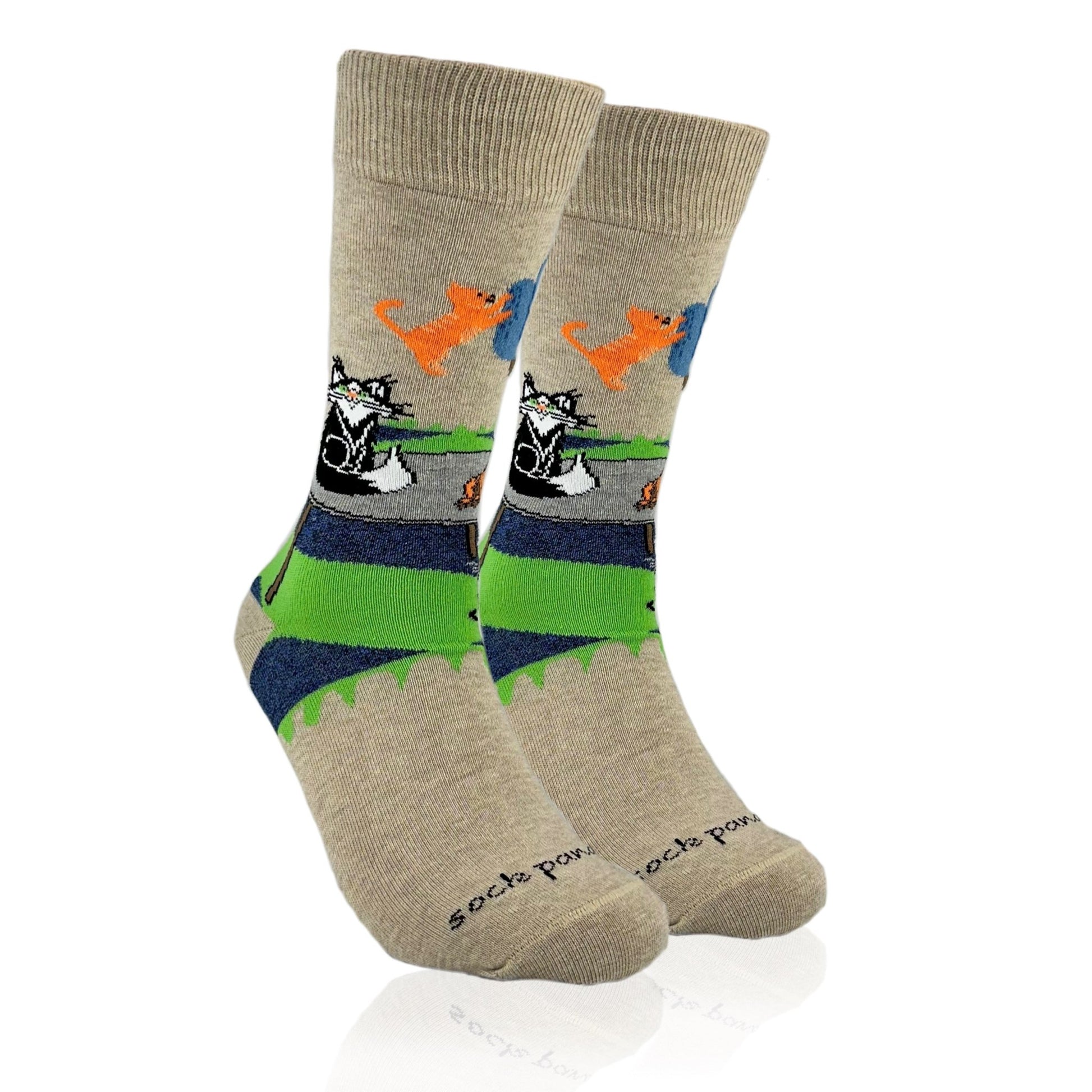 Bad Cats Socks from the Sock Panda (Adult Medium - Women's Shoe Sizes 5 - 10)