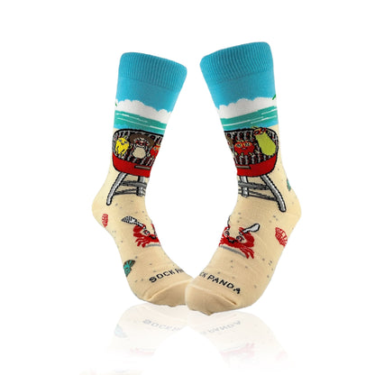 Barbeque Socks from the Sock Panda (Adult Small - Shoe Sizes 2 - 5)