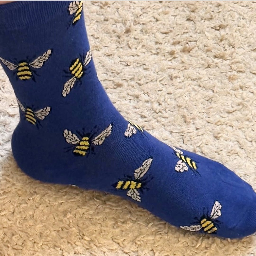 Bee Pattern Socks from the Sock Panda (Adult Large - Men's Shoe Sizes 8 - 12)