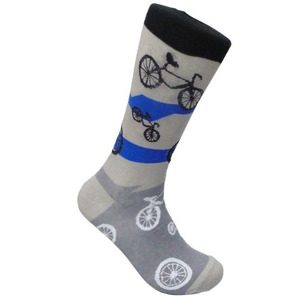 Bicycle Pattern Socks from the Sock Panda (Adult Large - Men's Shoe Sizes 8 - 12)