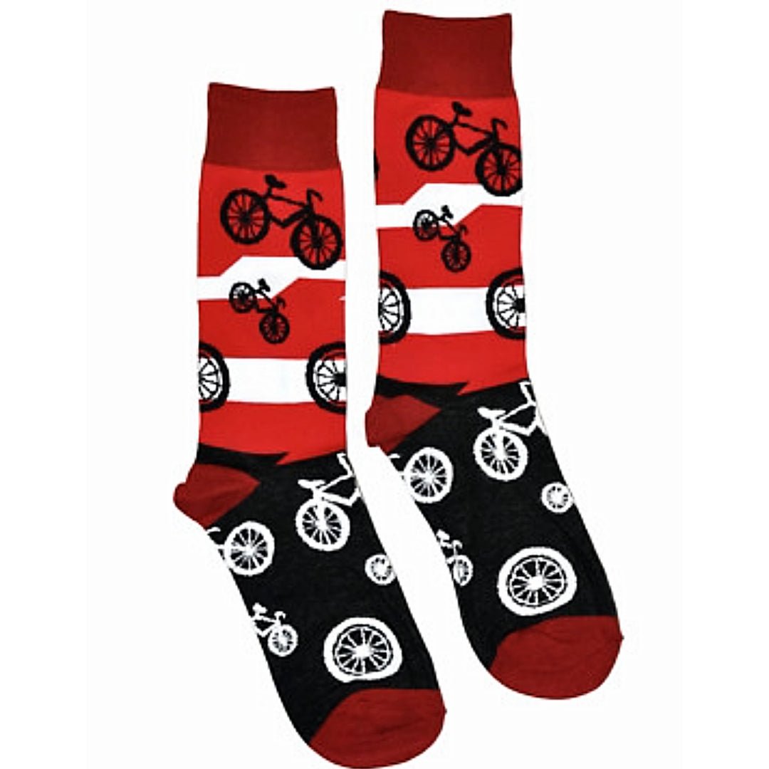 Bicycle Pattern Socks from the Sock Panda (Adult Large - Men's Shoe Sizes 8 - 12)