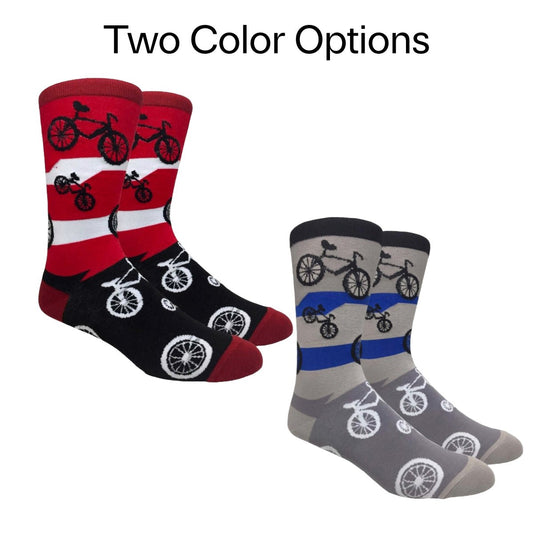 Bicycle Pattern Socks from the Sock Panda (Adult Large - Men's Shoe Sizes 8 - 12)