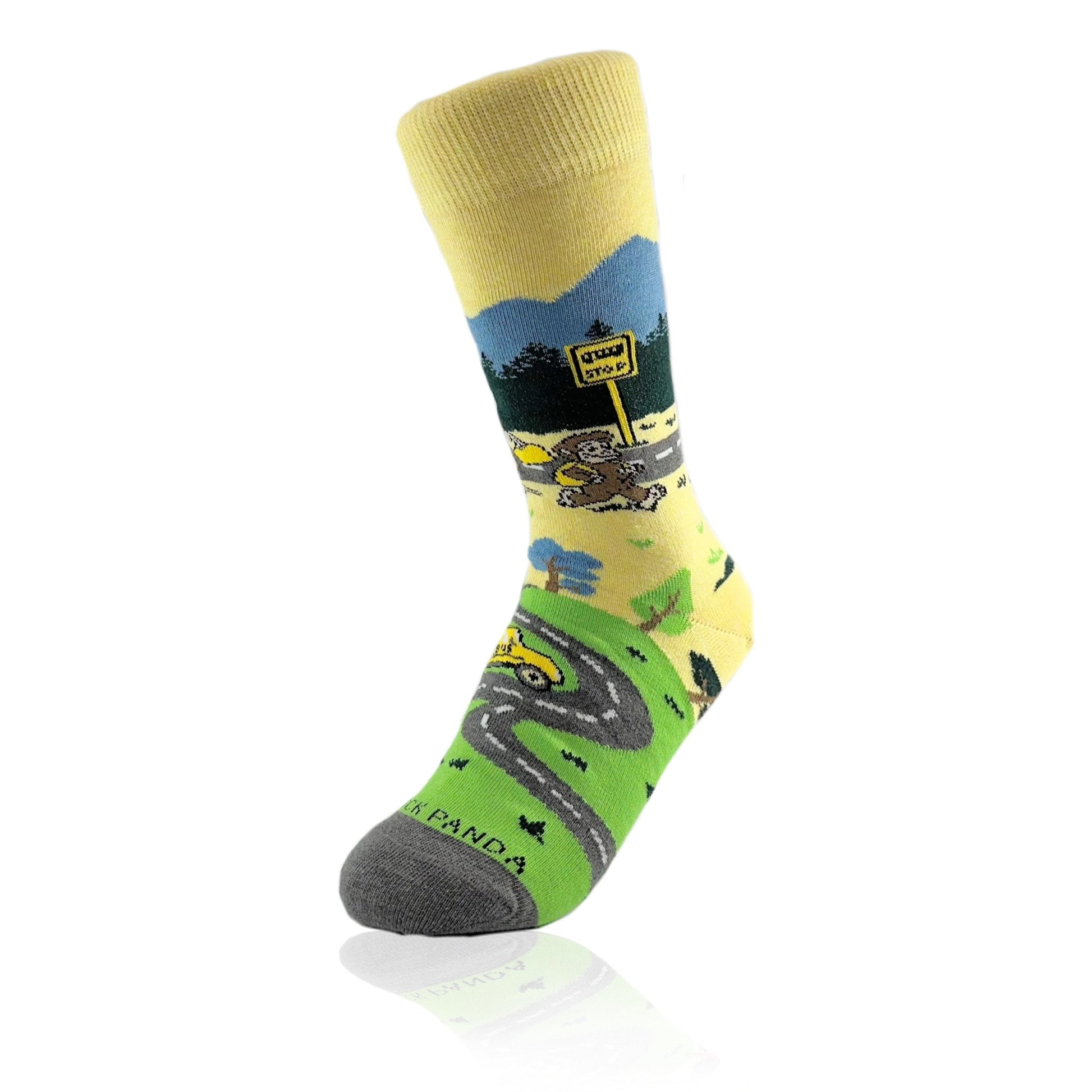 Bigfoot Back to School Socks from the Sock Panda (Adult Small)