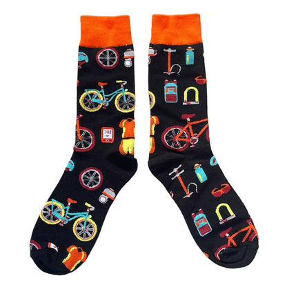 Bike Pattern Socks from the Sock Panda (Adult Large - Men's Shoe Sizes 8 - 12)