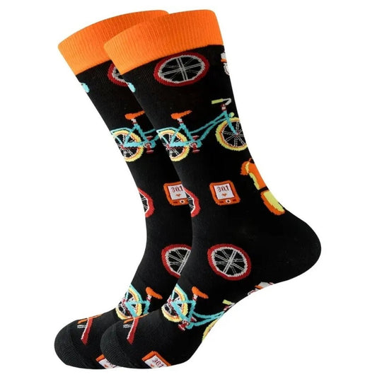 Bike Pattern Socks from the Sock Panda (Adult Large - Men's Shoe Sizes 8 - 12)