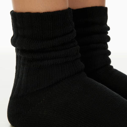 Black Slouch Socks (Adult Medium - Women's Shoe Sizes 5 - 10)