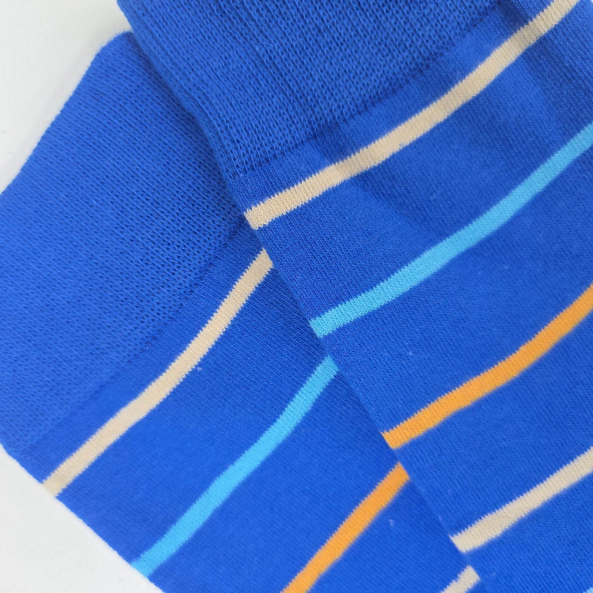 Blue Stripes Socks from the Sock Panda (Adult Large - Men's Shoe Sizes 8 - 12)