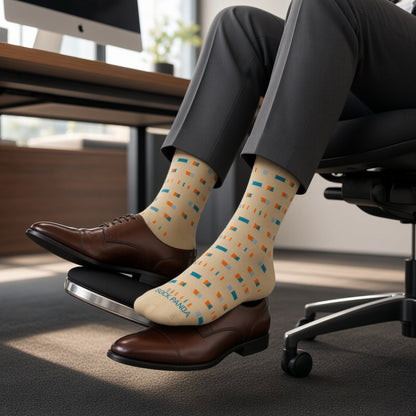 Broken Stripe Pattern Socks from the Sock Panda (Adult Large) BrokeLineGeoLg