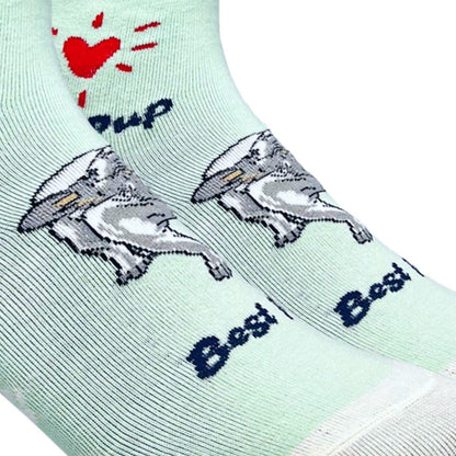 Bulldog Dog Socks (Adult Medium - Women's Shoe Sizes 5 - 10)