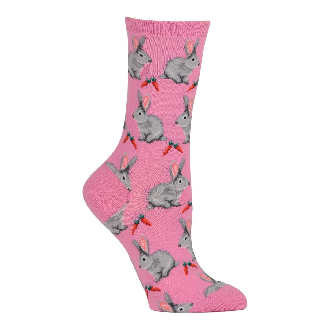 Bunny Rabbit and Carrots Socks from the Sock Panda (Adult Medium - Women's Shoe Sizes 5 - 10)