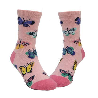 BUTTERFLY MIGRATION Pattern Socks (Ages 1 - 2, 3 - 5)