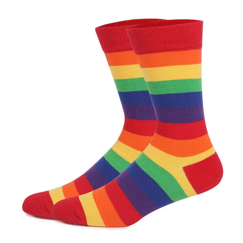 Rainbow Striped Pattern Socks from the Sock Panda