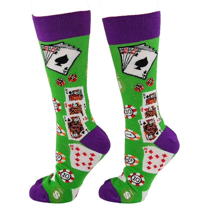 Card Shark Socks from the Sock Panda (Adult Medium)