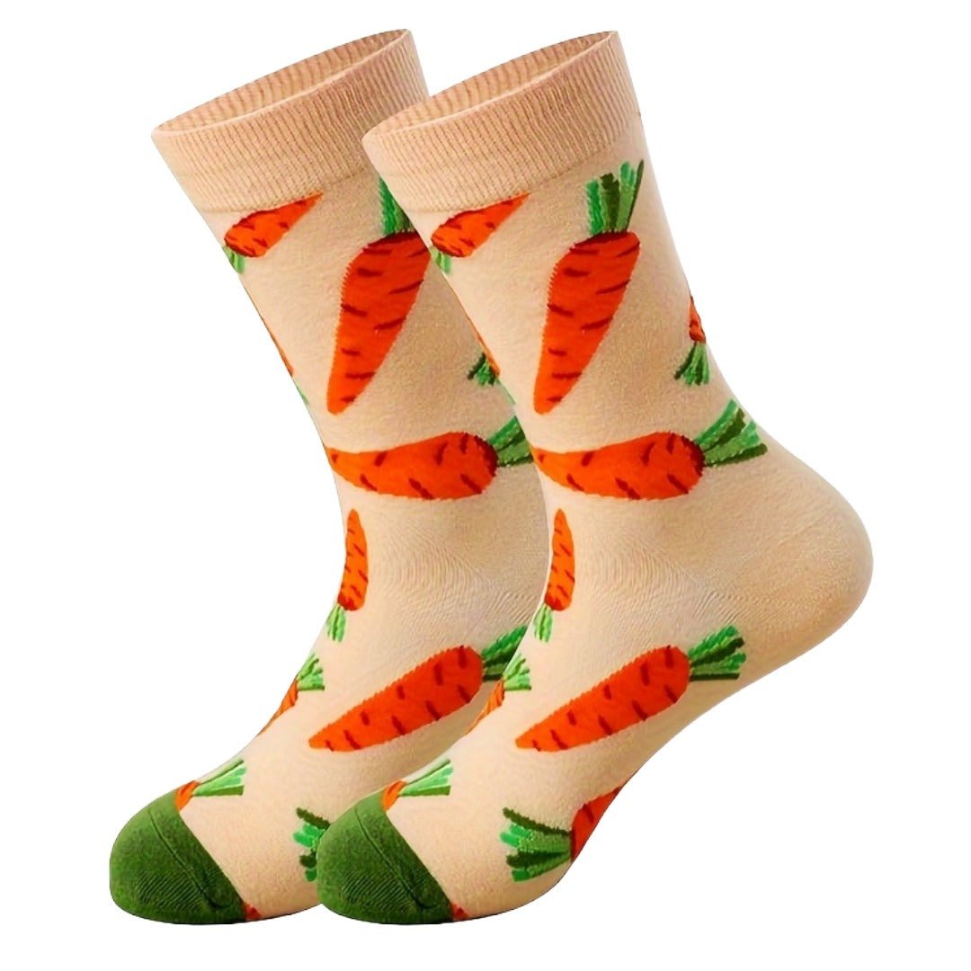 Carrots Pattern Socks from the Sock Panda (Adult Medium) CarrotsMd