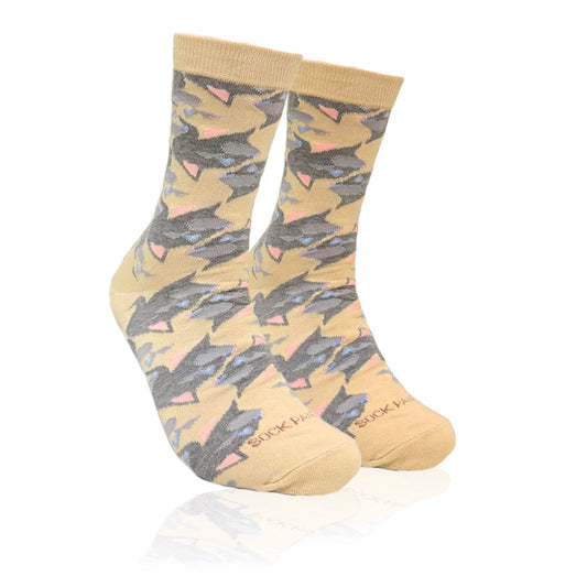 Cat Faces Pattern Socks from the Sock Panda (Adult Medium) 
