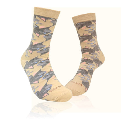 Cat Faces Pattern Socks from the Sock Panda (Adult Medium) 