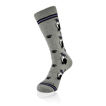 Cat Wearing a Hat Socks from the Sock Panda (Adult Large - Men's Shoe Sizes 8 - 12)