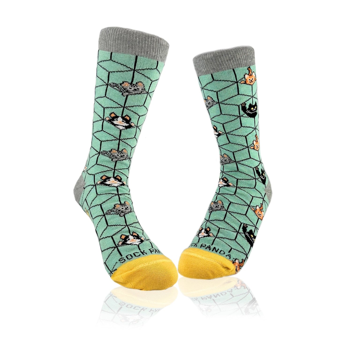 Cats in 3D Socks from the Sock Panda (Adult Small - Shoe Sizes 2 - 5)