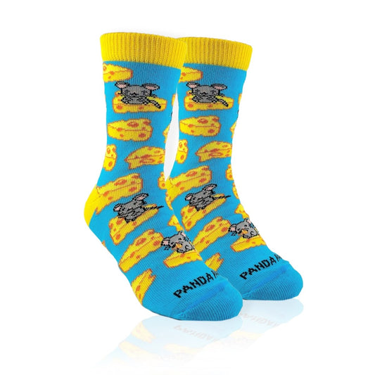 Cheese and Mice Socks from the Sock Panda (Ages 3 - 7) CheesePalMd