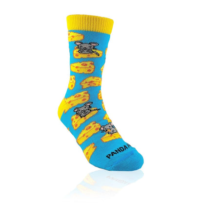 Cheese and Mice Socks from the Sock Panda (Ages 3 - 7) CheesePalMd