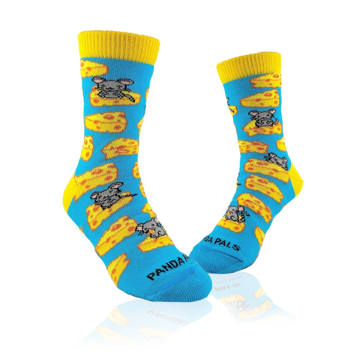 Cheese and Mice Socks from the Sock Panda (Ages 3 - 7) CheesePalMd