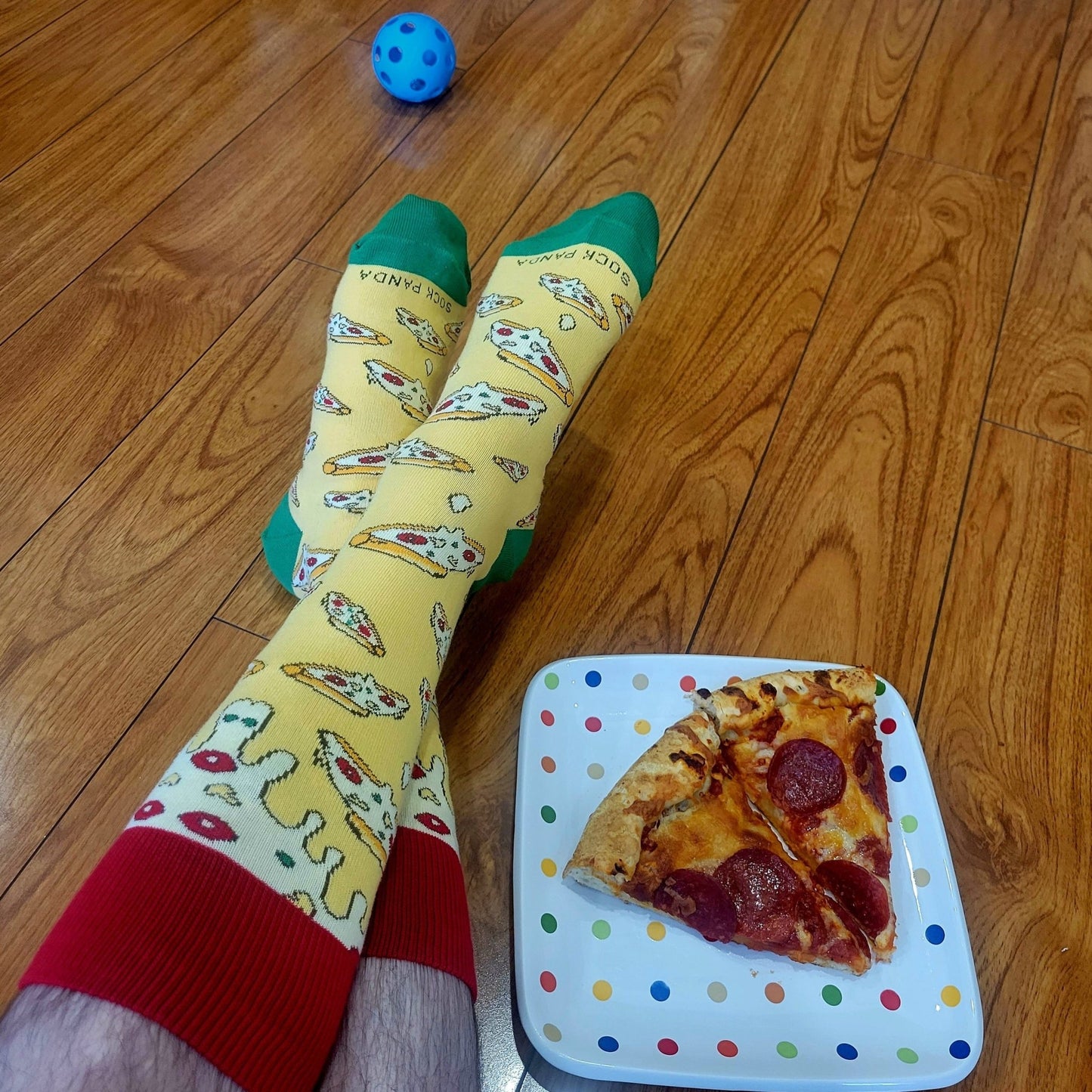 Cheesy Pizza Pattern Socks from the Sock Panda (Adult Large - Men's Shoe Sizes 8 - 12)