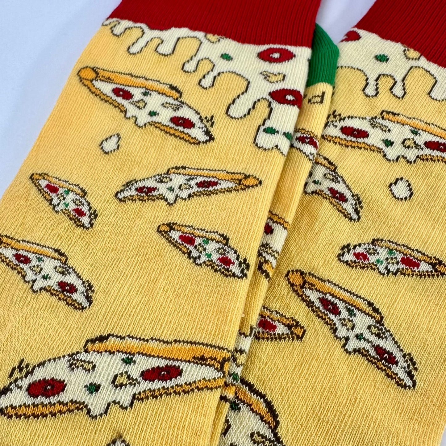 Cheesy Pizza Pattern Socks from the Sock Panda (Adult Large - Men's Shoe Sizes 8 - 12)