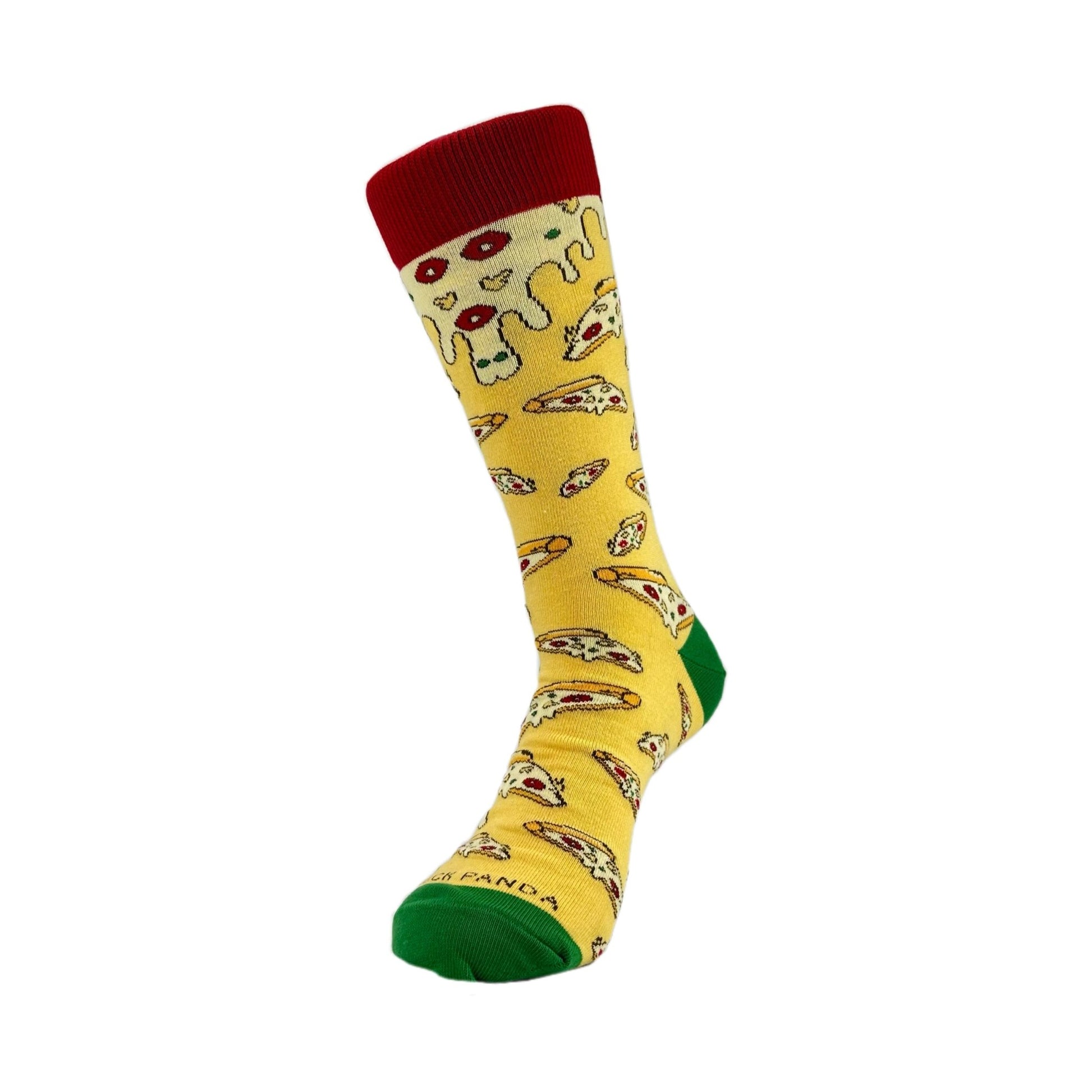 Cheesy Pizza Pattern Socks from the Sock Panda (Adult Large - Men's Shoe Sizes 8 - 12)