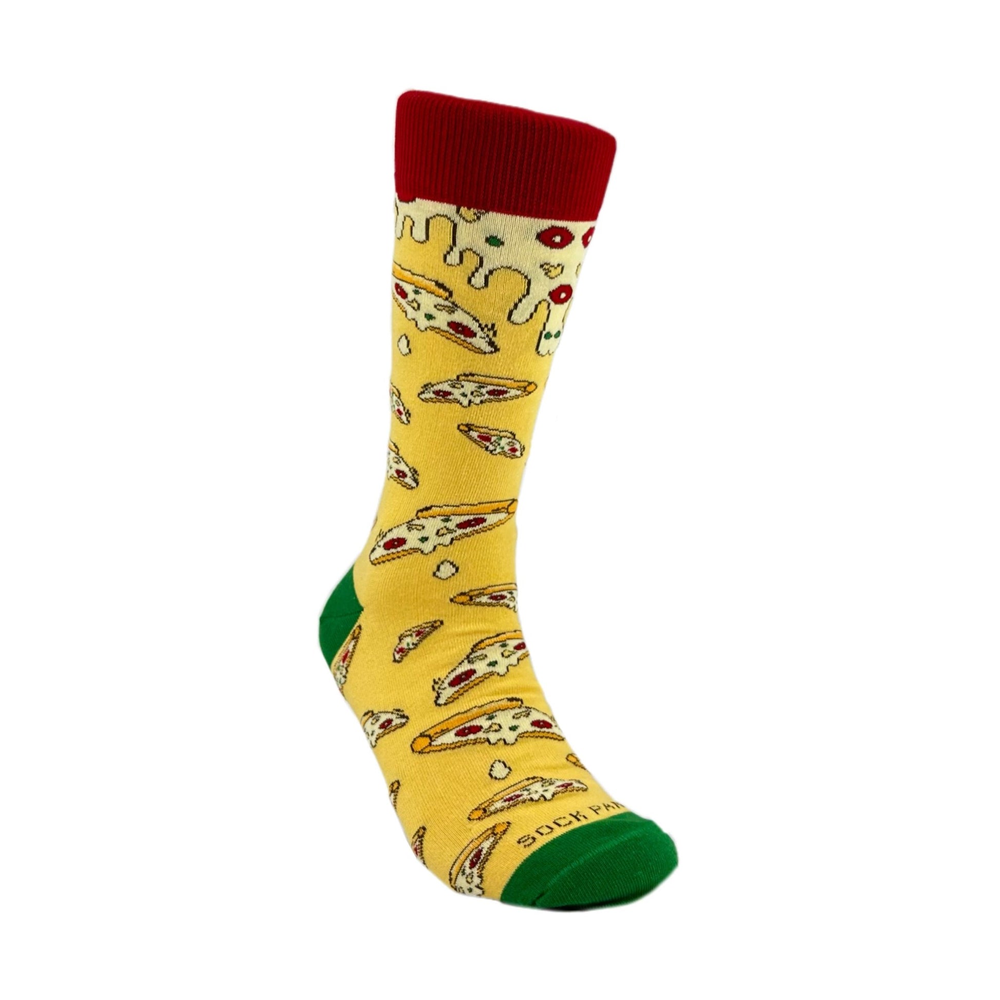 Cheesy Pizza Pattern Socks from the Sock Panda (Adult Large - Men's Shoe Sizes 8 - 12)