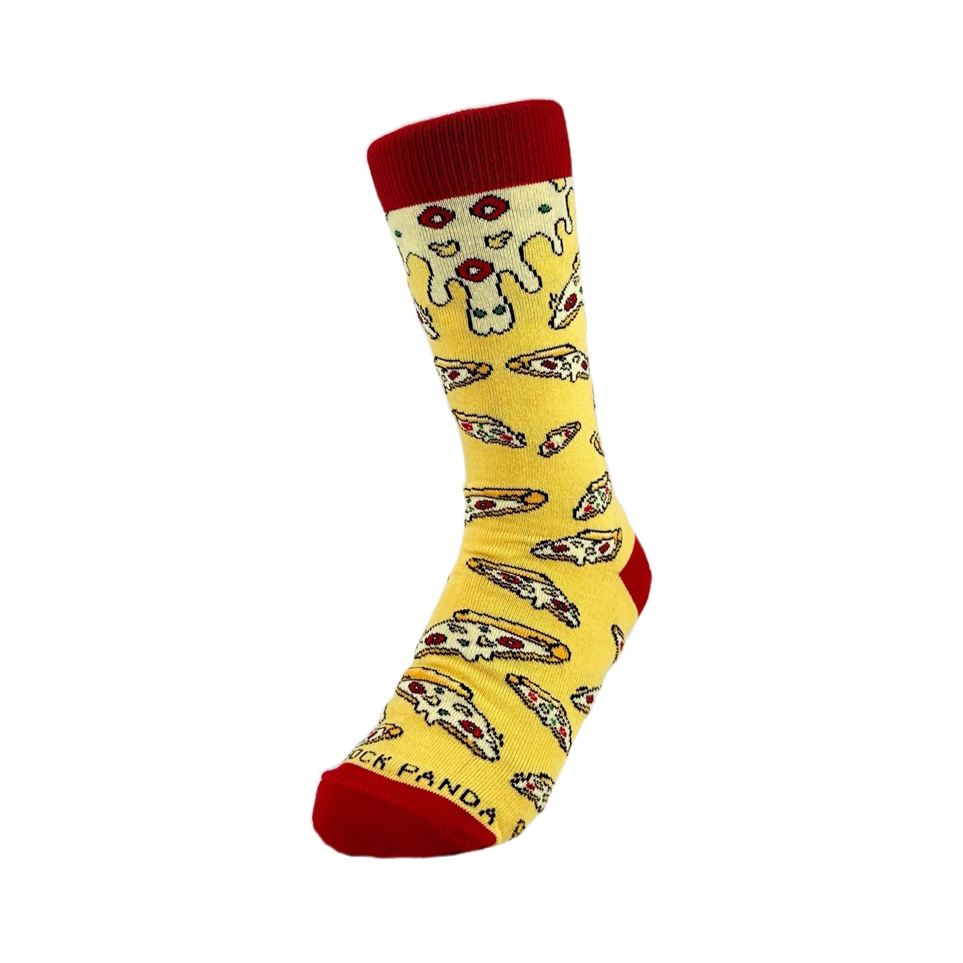 Cheesy Pizza Pattern Socks from the Sock Panda (Adult Small - Shoe Sizes 2 - 5)