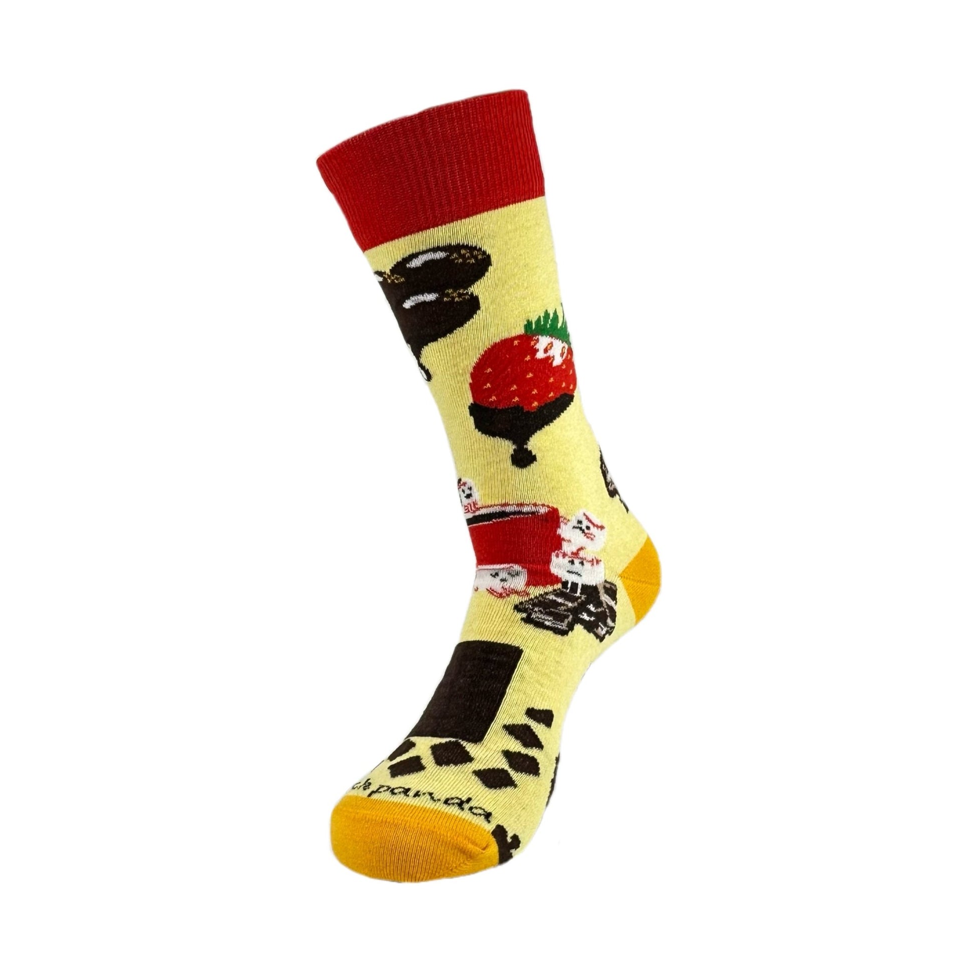 Chocolate Party Time Socks from the Sock Panda (Adult Medium - Women's Shoe Sizes 5 - 10)