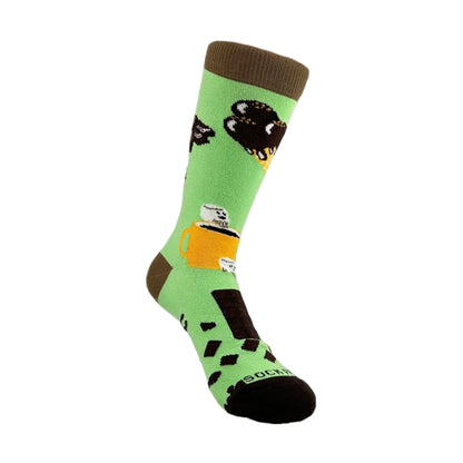Chocolate Party Time Socks from the Sock Panda (Adult Small - Shoe Sizes 2 - 5)