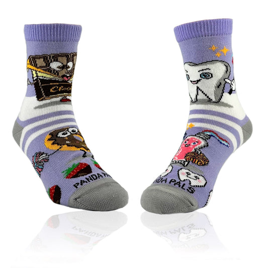 Chocolate vs Tooth Socks from the Sock Panda (Ages 3 - 7)