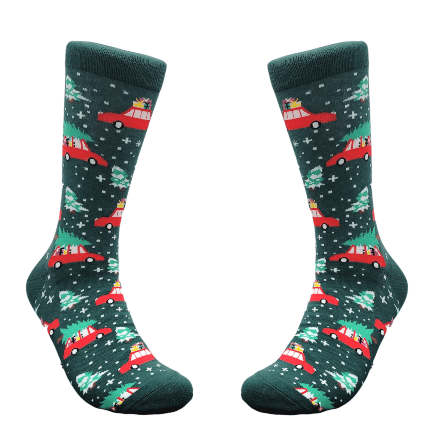Christmas Tree on a Car Socks from the Sock Panda