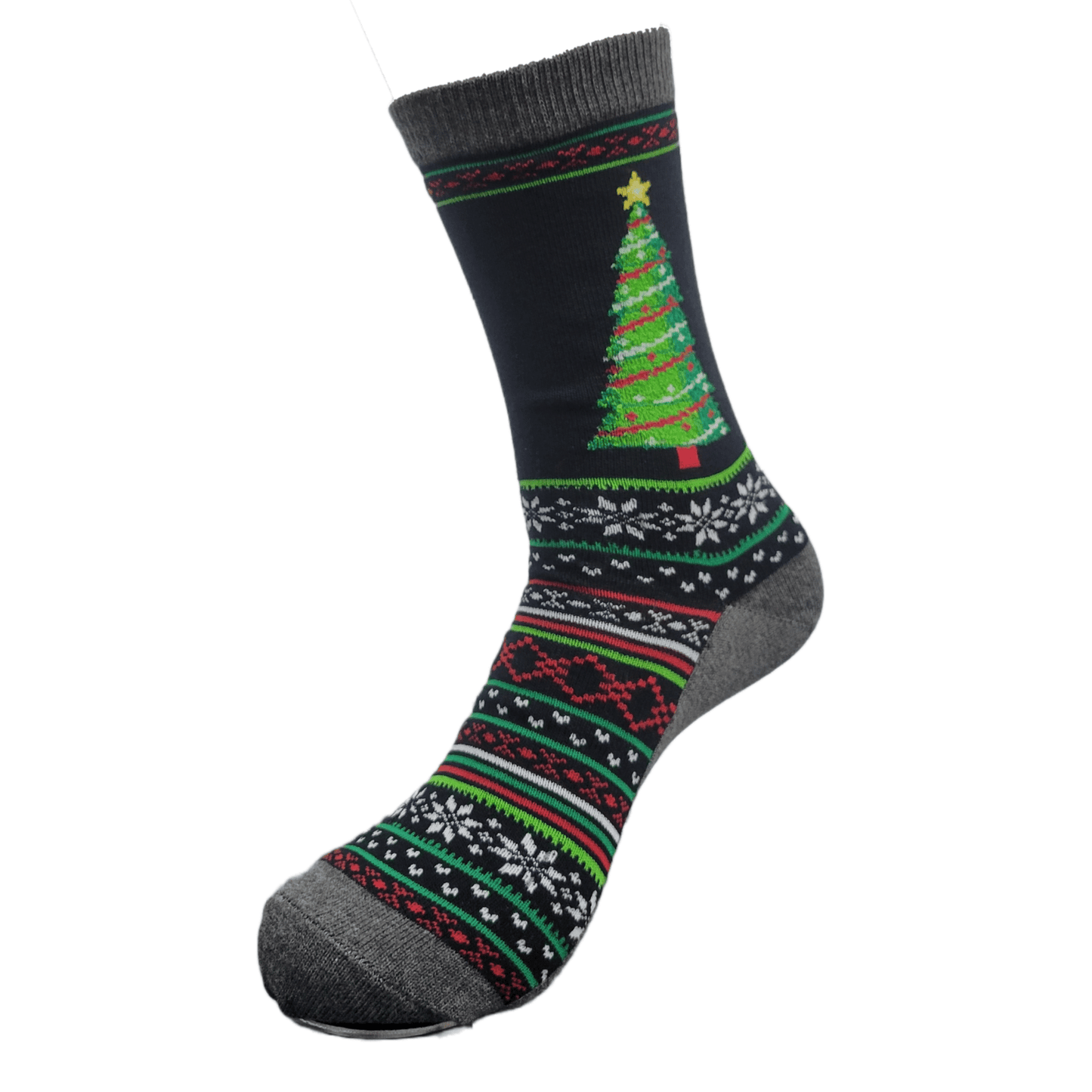 Christmas Tree Socks (Adult Medium - Women's Shoe Sizes 5 - 10)