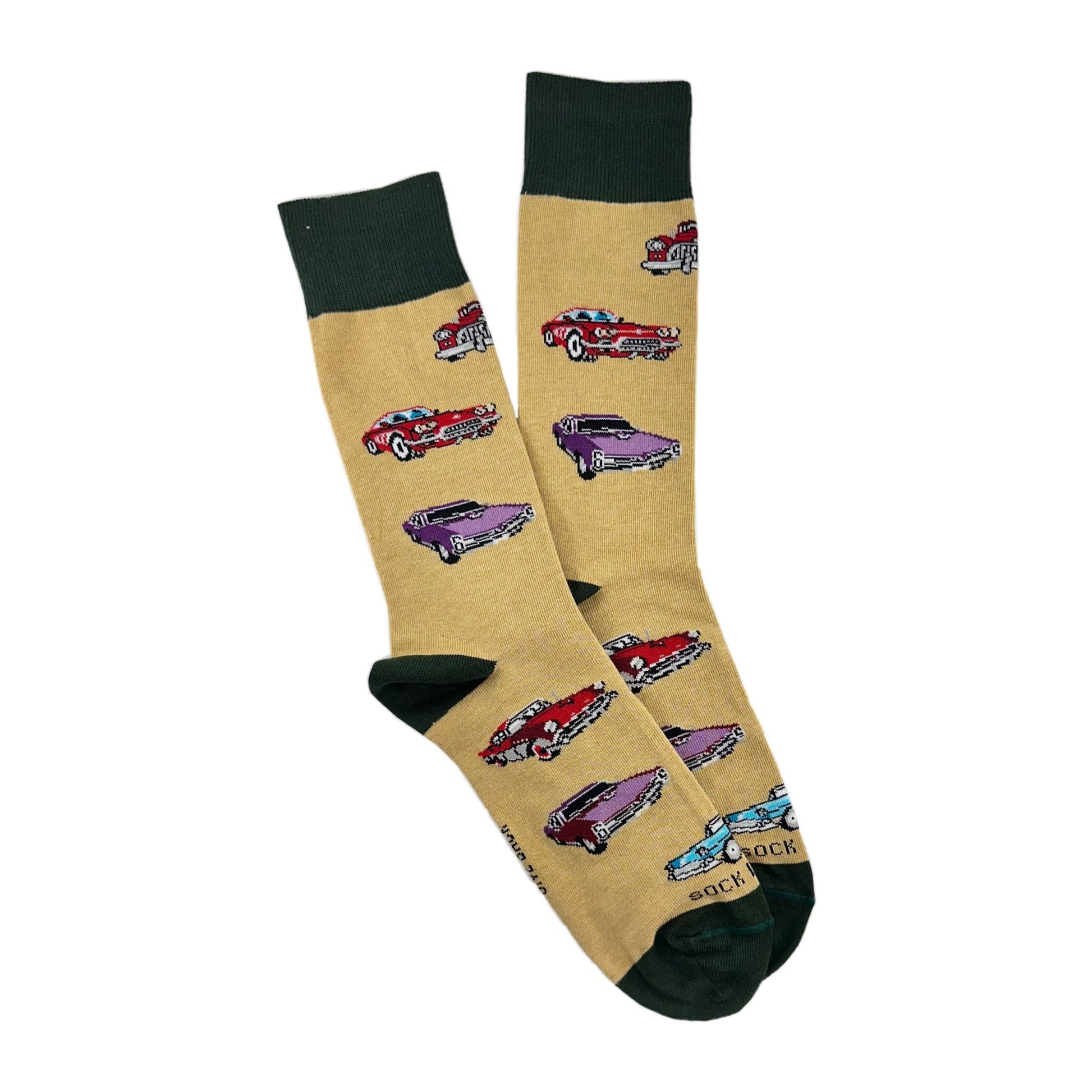 Classic Cars Socks from the Sock Panda (Adult Large - Men's Shoe Sizes 8 - 12)