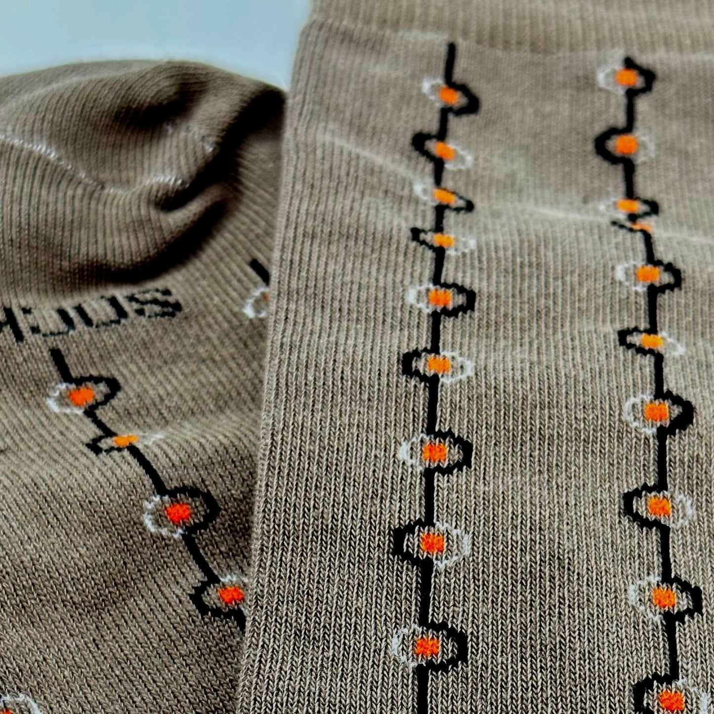 Classy Brown Patterned Socks from the Sock Panda (Adult Large - Men's Shoe Sizes 8 - 12)