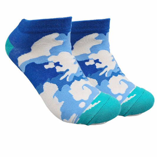 Cloud Pattern Ankle Socks from the Sock Panda (Adult Medium)
