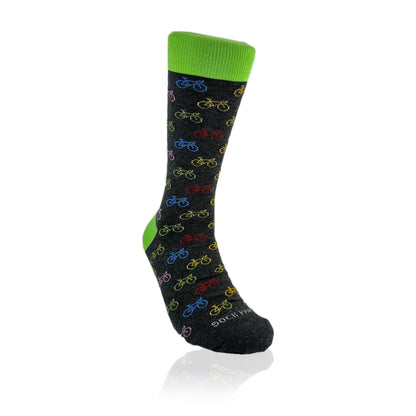 Colorful Bicycle Pattern Socks from the Sock Panda (Adult Large - Men's Shoe Sizes 8 - 12)