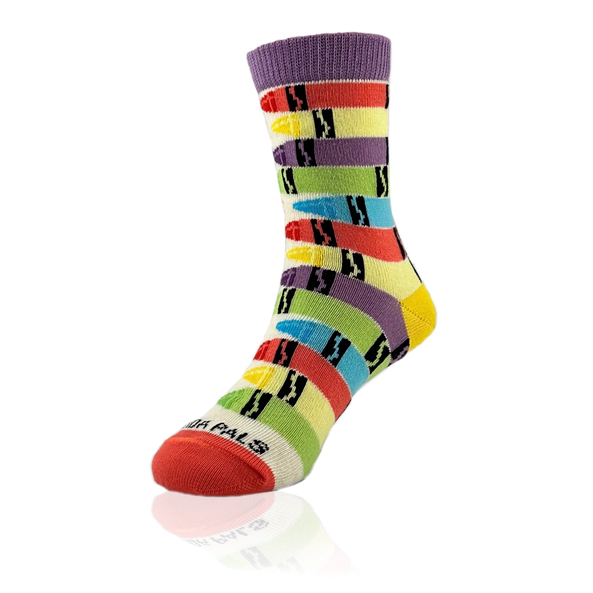 Colorful Crayons Socks from the Sock Panda (Ages 3 - 7)