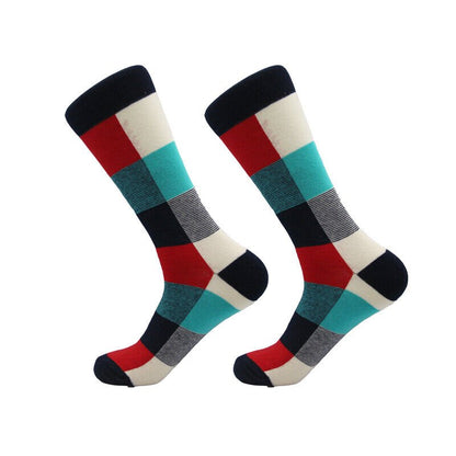 Colorful Plaid Patterned Socks from the Sock Panda (Adult Large - Men's Shoe Sizes 8 - 12)